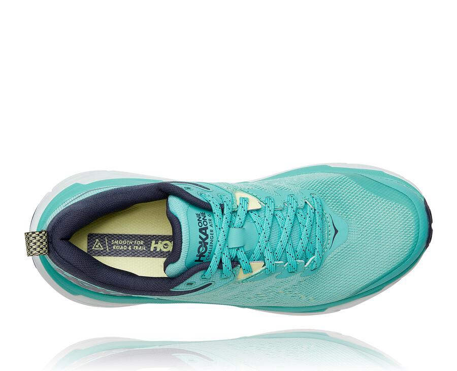 Hoka One One Trail Schoenen Dames - Challenger Atr 6 - Blauw/Wit - EQ5417298